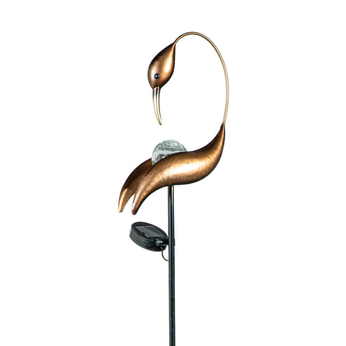 Solar Stake Coastal Bird Copper