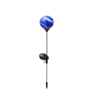 Coastal Solar Garden Stake Blue Marble