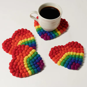 Coasters Modwool Rainbow set/4