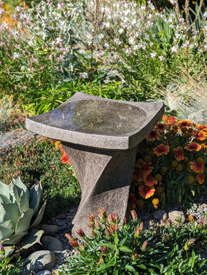 Birdbath Concrete Contemporary
