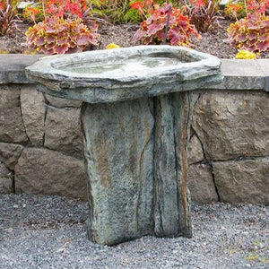 Birdbath Concrete Slate-Not Just For The Garden | Metal Art | Décor for Homes, Walls and Gardens | Furniture | Custom Garden Planters and Flower Arrangements | Gifts | Best in KW