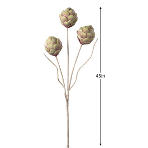 Desert 3 Pod Artichoke 45L" Stem-Not Just For The Garden | Metal Art | Décor for Homes, Walls and Gardens | Furniture | Custom Garden Planters and Flower Arrangements | Gifts | Best in KW
