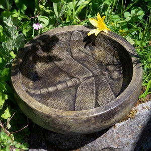 Bowl Concrete Dragonfly-Not Just For The Garden | Metal Art | Décor for Homes, Walls and Gardens | Furniture | Custom Garden Planters and Flower Arrangements | Gifts | Best in KW