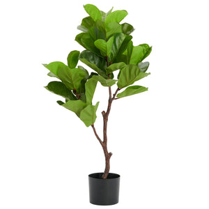 Fiddleleaf Tree 41h" Potted Faux Plant-Not Just For The Garden | Metal Art | Décor for Homes, Walls and Gardens | Furniture | Custom Garden Planters and Flower Arrangements | Gifts | Best in KW
