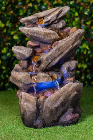 Fountain Multi Level w LED Lights 31"