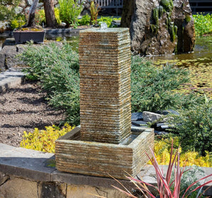 Drystack Patio Concrete Fountain Squ 29"
