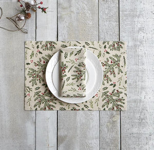 Napkin Holly Cloth  Set of 4