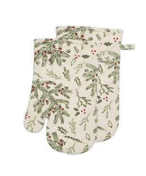 Oven Mitt Holly Set of 2