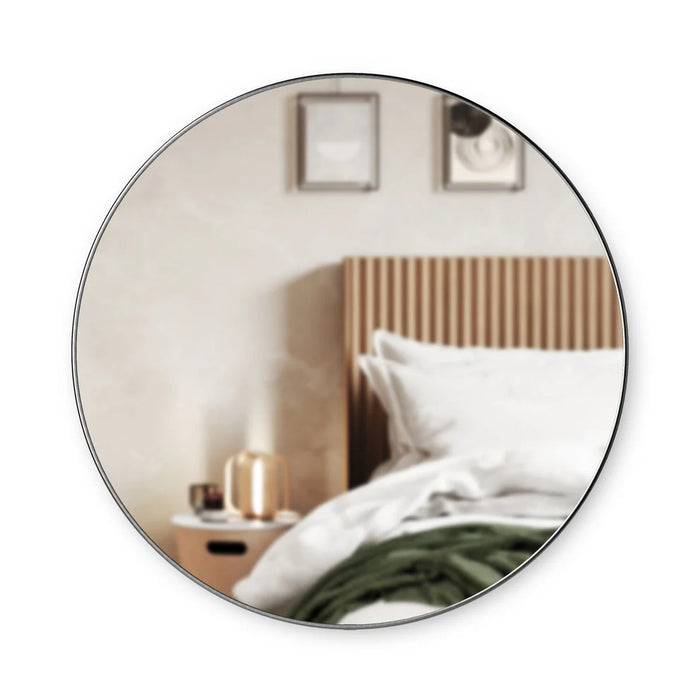 Hubba Round Wall Mirror Titanium (2 sizes)