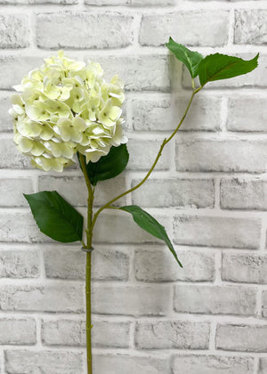 Hydrangea Spray 30" White Green