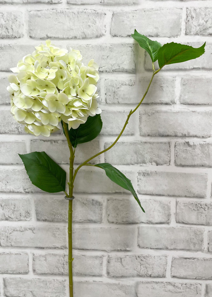 Hydrangea Spray 30" White Green