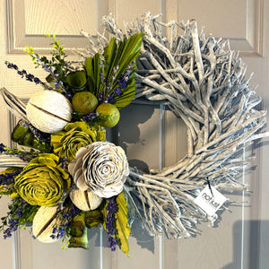 Sample Custom Wreath Design - Lime Medium Twig