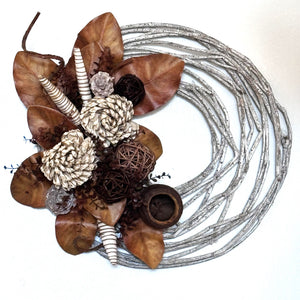 Sample Custom Wreath Design - Neutrals