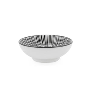 Kiri Porcelain 3" Sauce Dish - Black Line - Set of 4-Not Just For The Garden | Metal Art | Décor for Homes, Walls and Gardens | Furniture | Custom Garden Planters and Flower Arrangements | Gifts | Best in KW