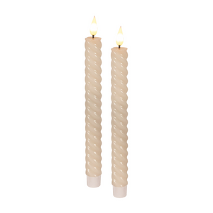 LED Candle Taper Iv Twist 10"
