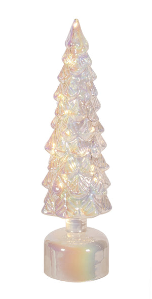 Tree LED Spinning 14" (clear/irridescent)