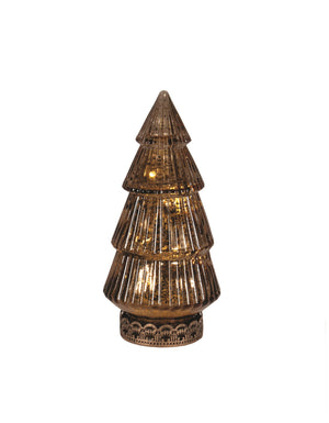 Tree LED Glass 6.5" (brown/copper)