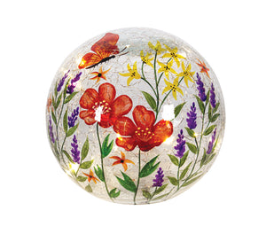 LED Globe Wildflowers (N22918)