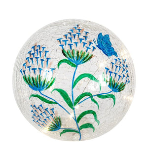 LED Globe Butterfly blue/green (N22901)