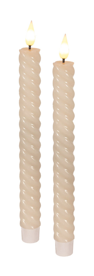 LED Candle Taper Iv Twist 10"