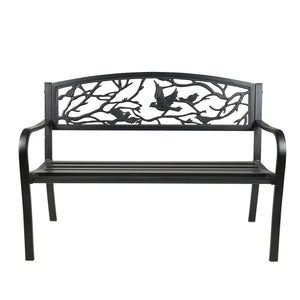 Garden Bench Birds/Branches Bl