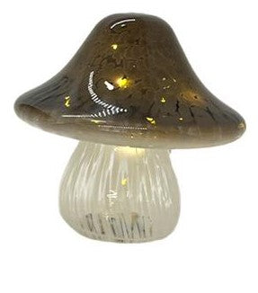 Mushroom LED Glass Dark Brown