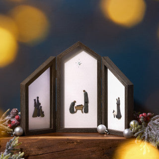 Shadowbox Nativity Triptych