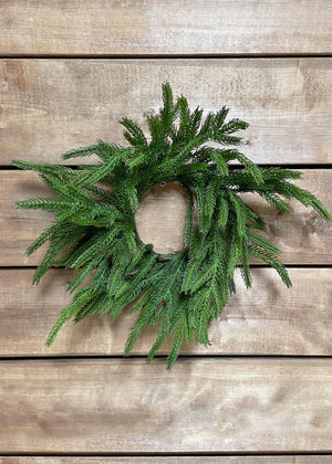 Norfolk Pine Candle Ring 4.5x10"