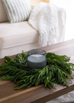 Norfolk Pine Wreath 6x16" Fresh Touch