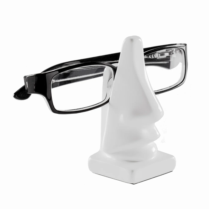 Nose Eyeglass Holder - White
