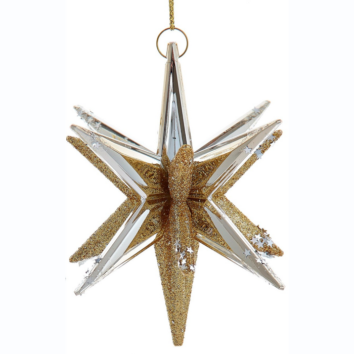 Orn Starburst gold/silver glitter