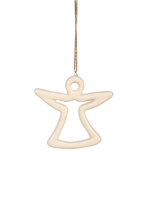 Orn Angel Ceramic Wh