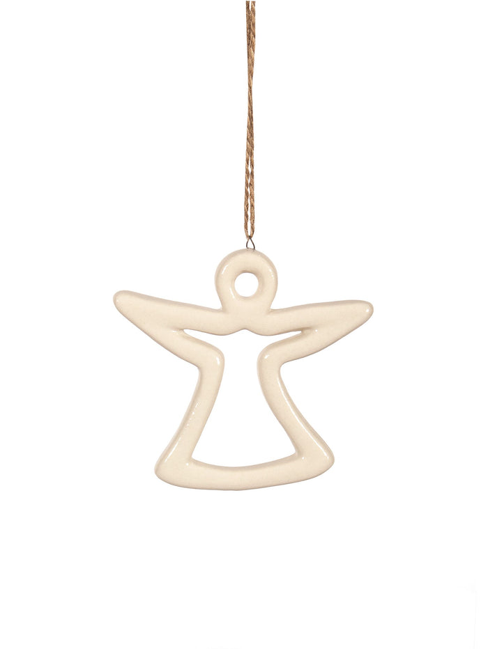 Orn Angel Ceramic Wh