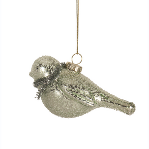Orn Glass Bird  Sugar