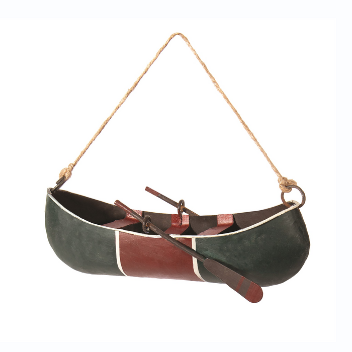 Orn Metal Canoe with Stripe