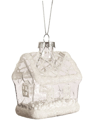 Orn Glass House (clear/white)