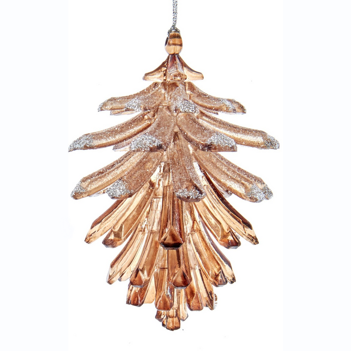 Orn Pine Cone Lt Brown