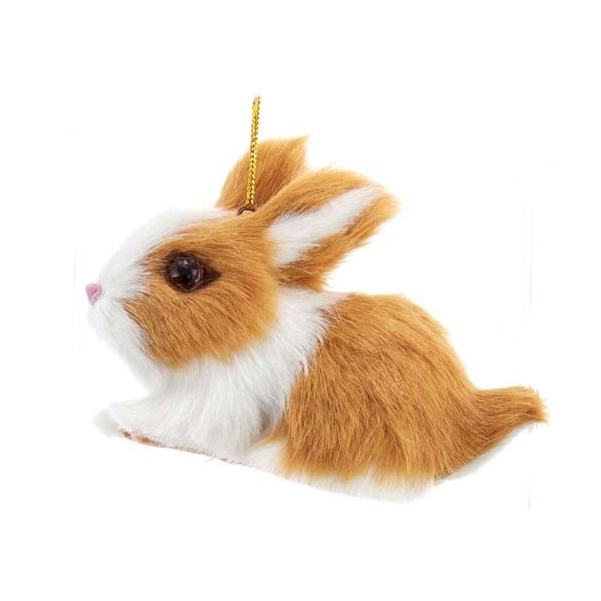 Orn Furry Brown Rabbit 3"