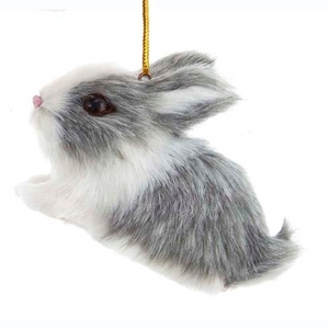 Orn Furry Rabbit Grey 2.75"