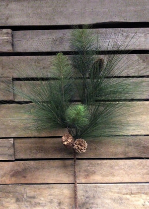 Pine Long Needle 30" Spray w cones