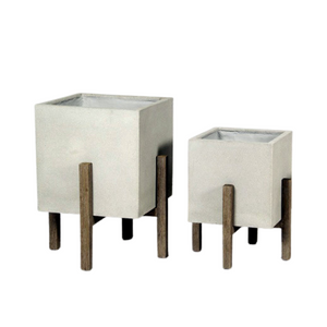 Planter Ficonstone Square w/stand-Not Just For The Garden | Metal Art | Décor for Homes, Walls and Gardens | Furniture | Custom Garden Planters and Flower Arrangements | Gifts | Best in KW