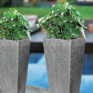 Planter Fiberstone Square Taper SMALL