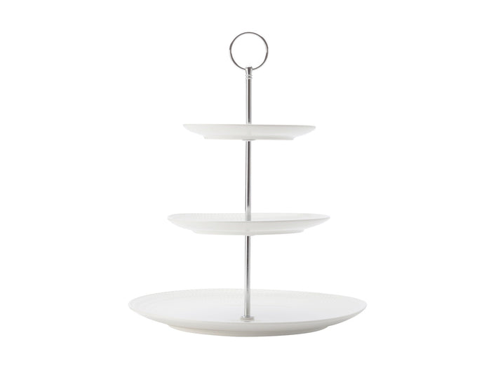 Cake Stand 3-Tier Diamond Rnd