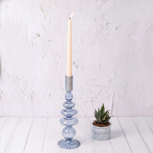 Wisteria Candleholder - Blue-Not Just For The Garden | Metal Art | Décor for Homes, Walls and Gardens | Furniture | Custom Garden Planters and Flower Arrangements | Gifts | Best in KW
