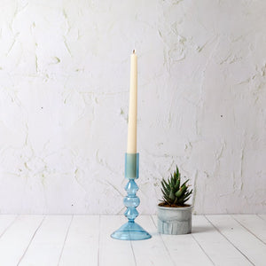 Wisteria Small Candleholder - Blue-Not Just For The Garden | Metal Art | Décor for Homes, Walls and Gardens | Furniture | Custom Garden Planters and Flower Arrangements | Gifts | Best in KW