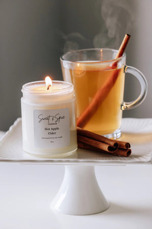 Candle Hot Apple Cider Soy 8oz