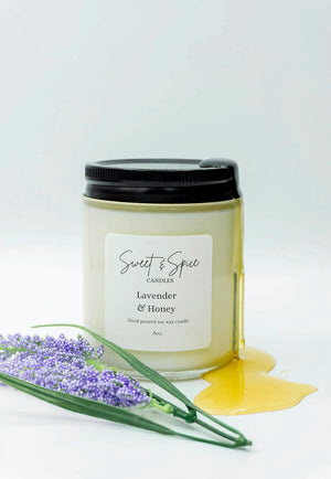 Candle Lavender Honey Soy 8oz