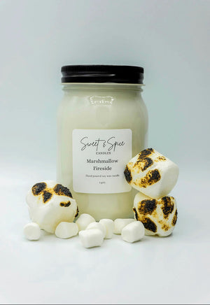 Candle Marshmallow Fireside Soy 8oz