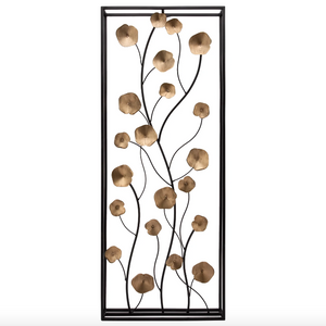 Rectangular Wall Decor Metal Poppy-Not Just For The Garden | Metal Art | Décor for Homes, Walls and Gardens | Furniture | Custom Garden Planters and Flower Arrangements | Gifts | Best in KW