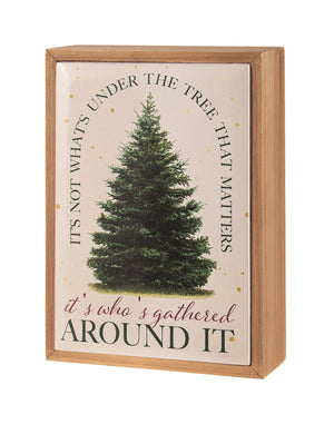 Table Top Sign w Tree